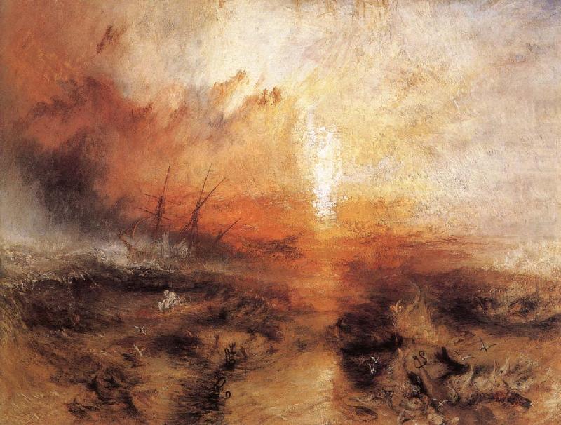 J.M.W. Turner Slavers throwing overboard the Dead and Dying oil painting picture